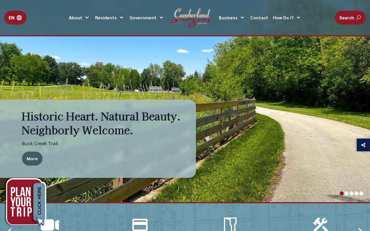 Official Cumberland municipal website and town contact information